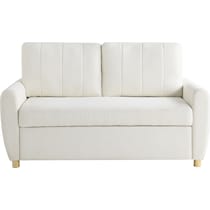 serta white convertible loveseat   