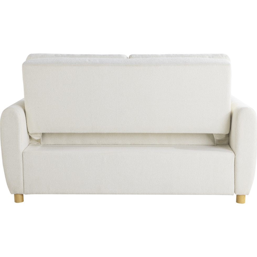 serta white convertible loveseat   