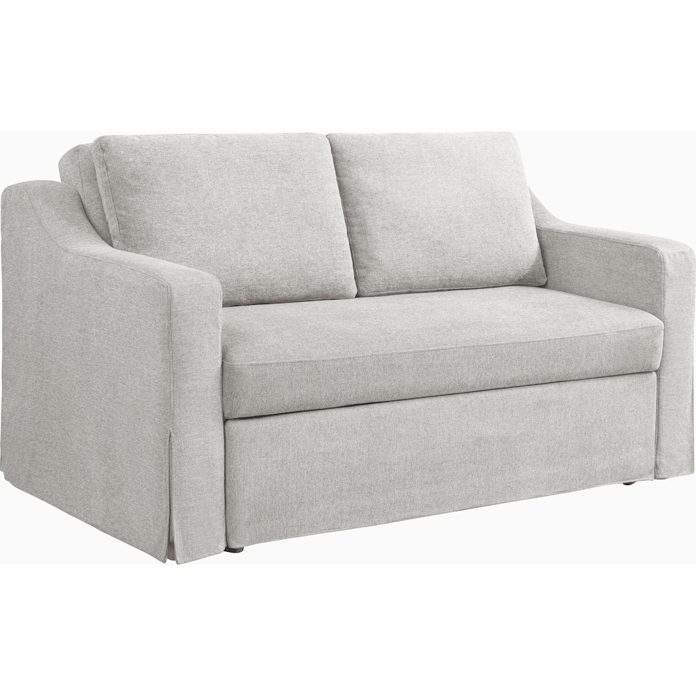 serta white convertible loveseat   