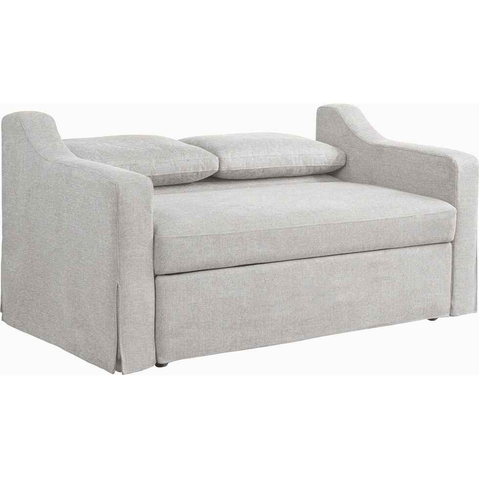 serta white convertible loveseat   