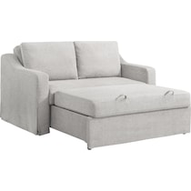 serta white convertible loveseat   