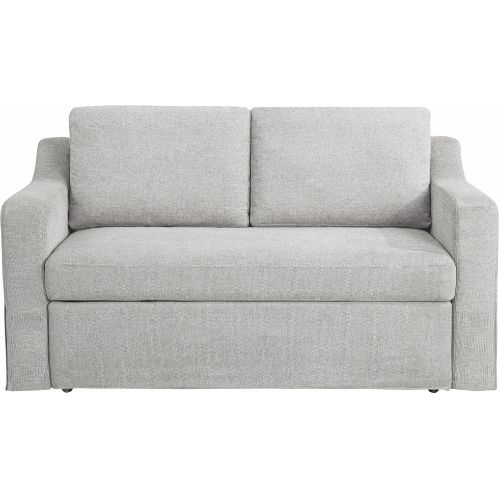 serta white convertible loveseat   