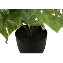 set black faux plant   