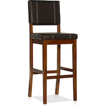 seth dark brown bar stool   