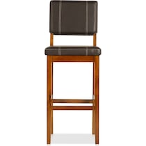 seth dark brown bar stool   