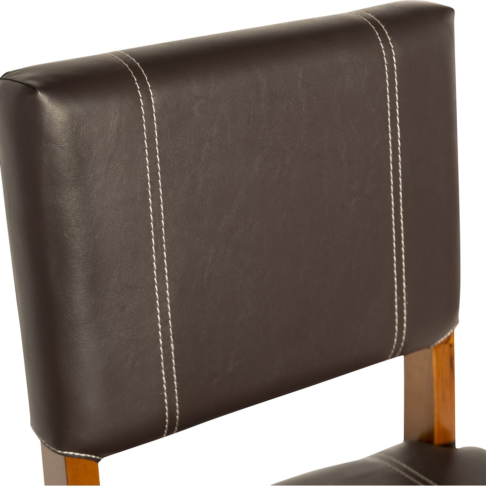 seth dark brown bar stool   