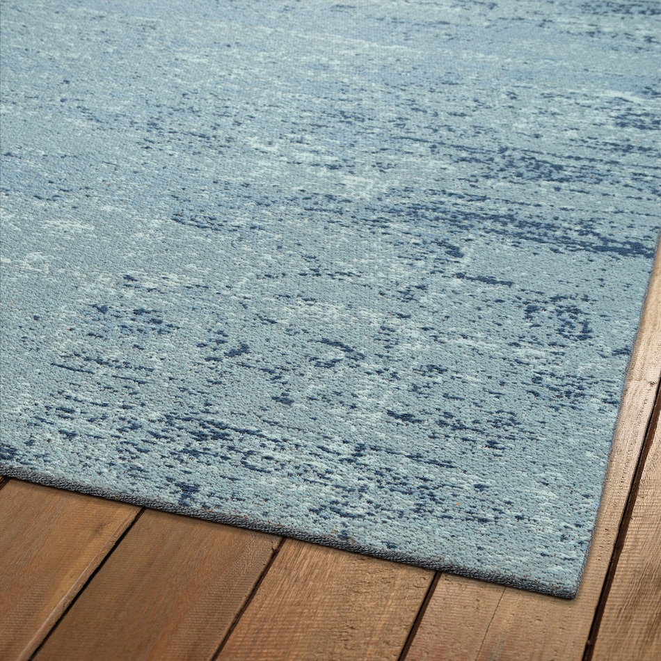 seville blue outdoor area rug   