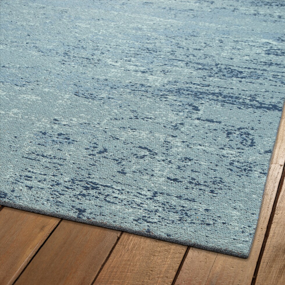 seville blue outdoor area rug   