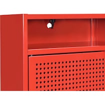 seward red nightstand   