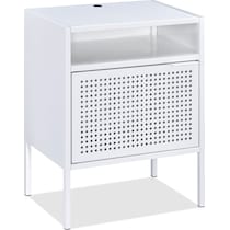 seward white nightstand   