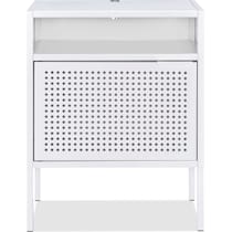 seward white nightstand   