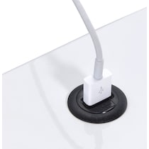 seward white nightstand   