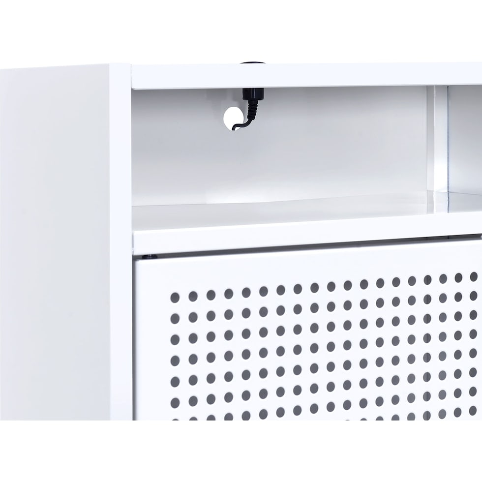 seward white nightstand   