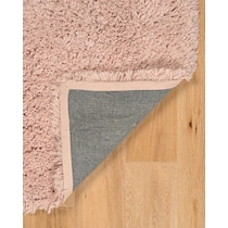shaggy pink area rug  x    