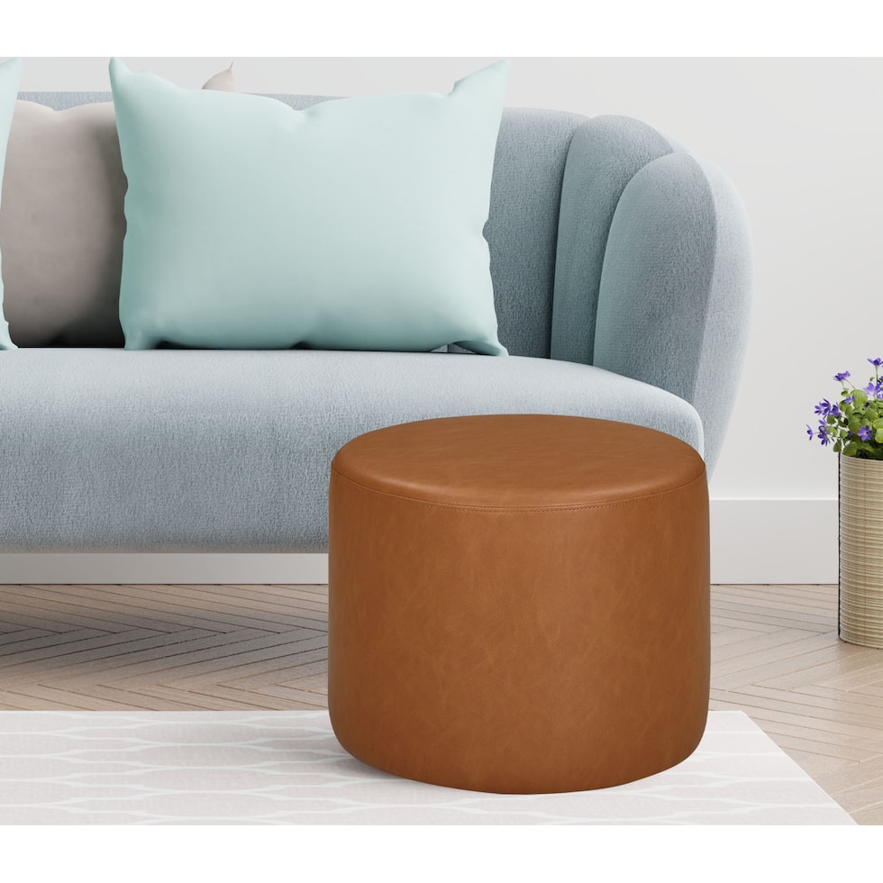 shamea light brown ottoman   