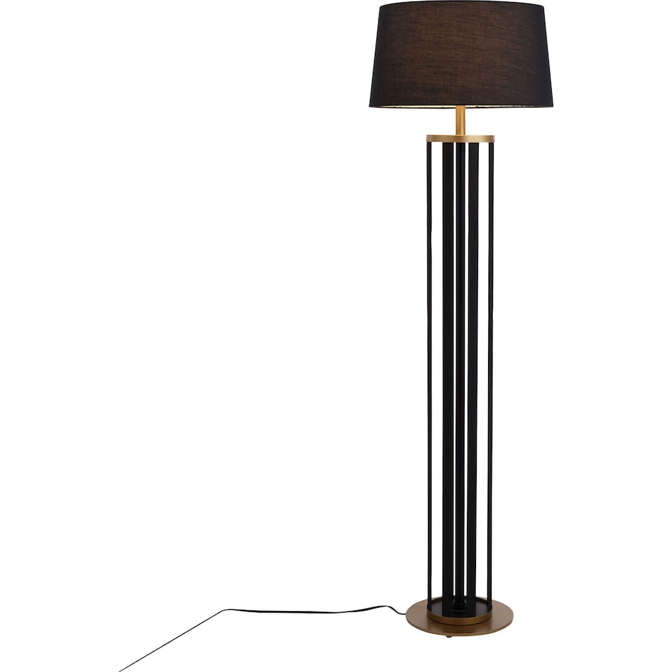 shania black floor lamp   