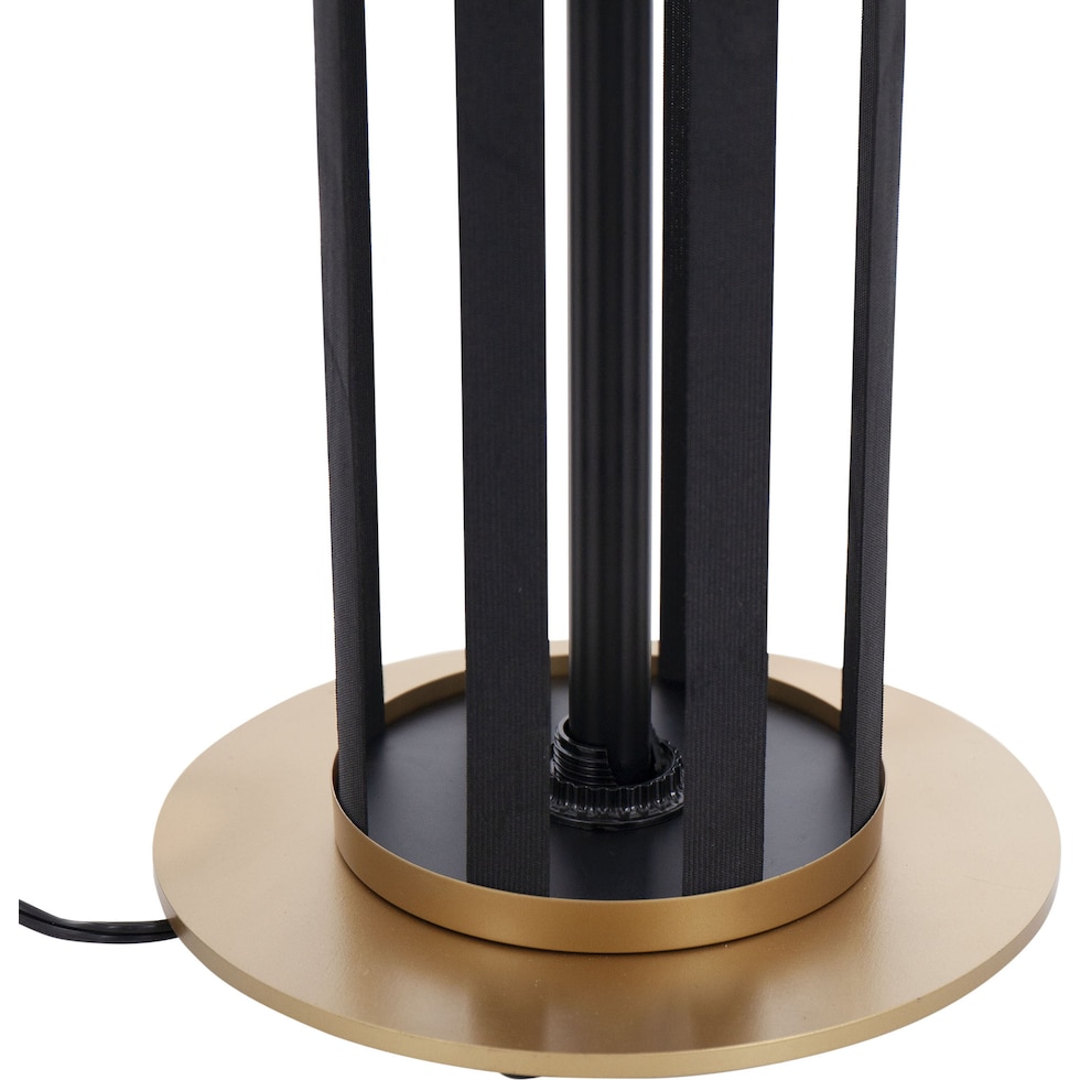 shania black floor lamp   