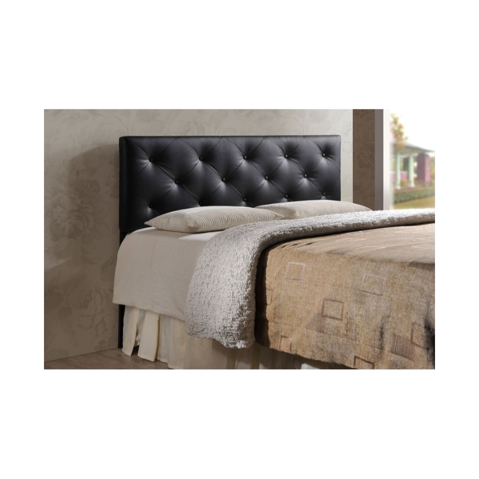 sharley black full headboard   