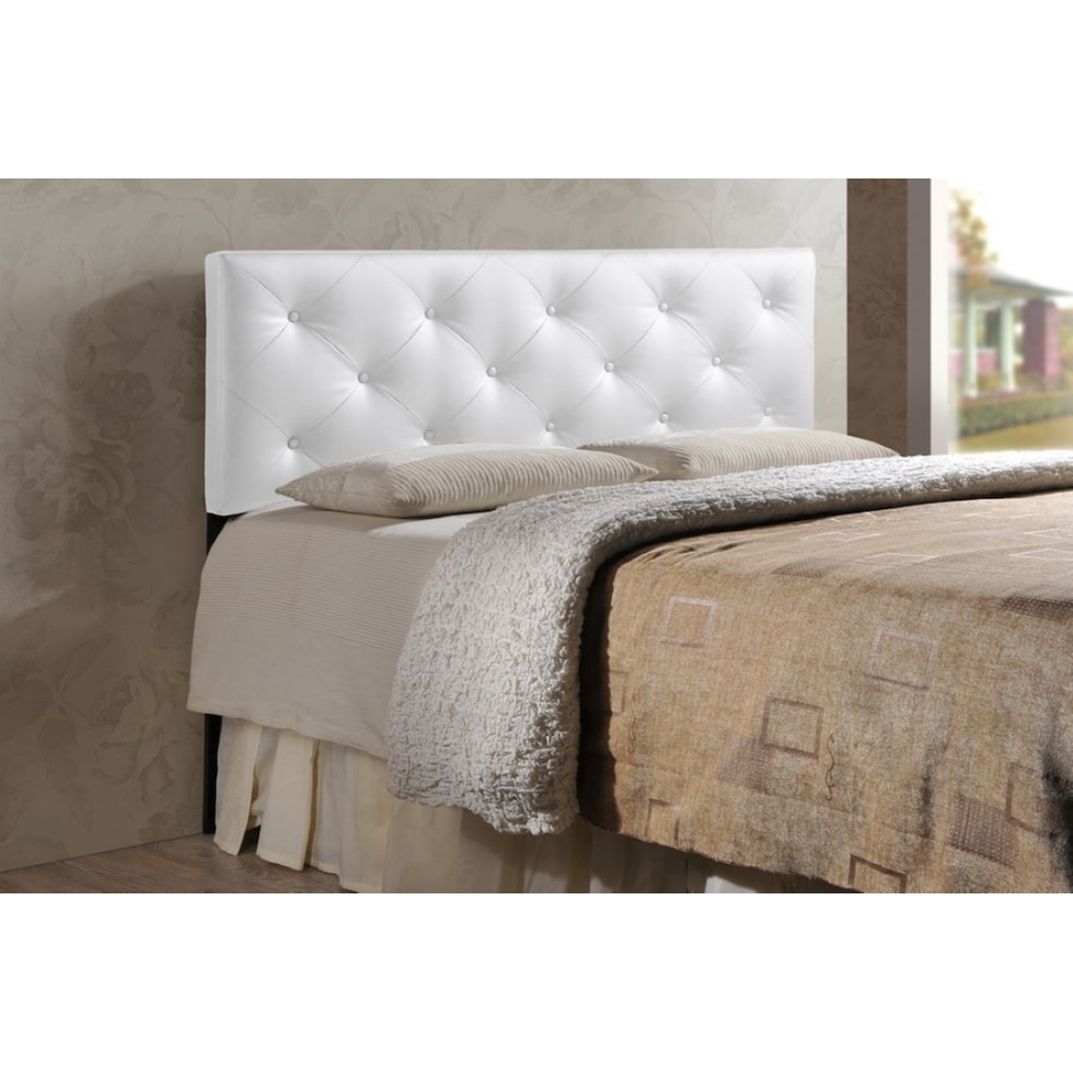 sharley white queen headboard   