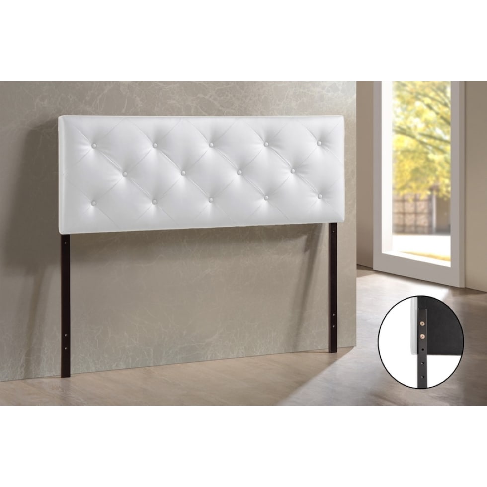 sharley white queen headboard   