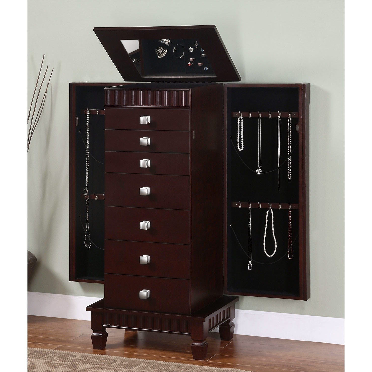 Value city jewelry deals armoire