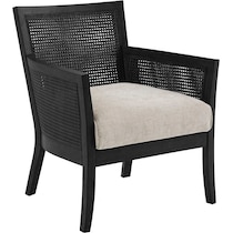 shasta black accent chair   