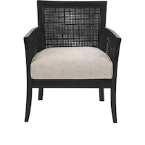 shasta black accent chair   