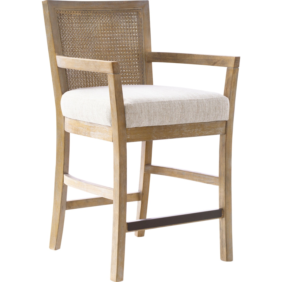 shasta cream reclaimed natural counter height stool   