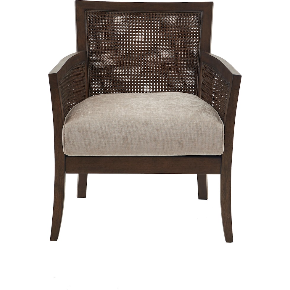 shasta dark brown accent chair   