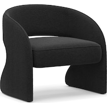 shay black accent chair   