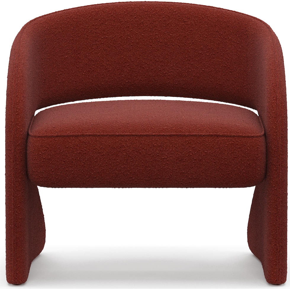 shay red accent chair   