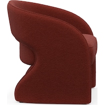 shay red accent chair   