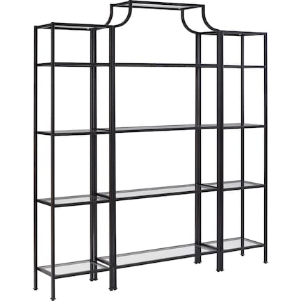 Shea 3-Piece Etagere Set - Black