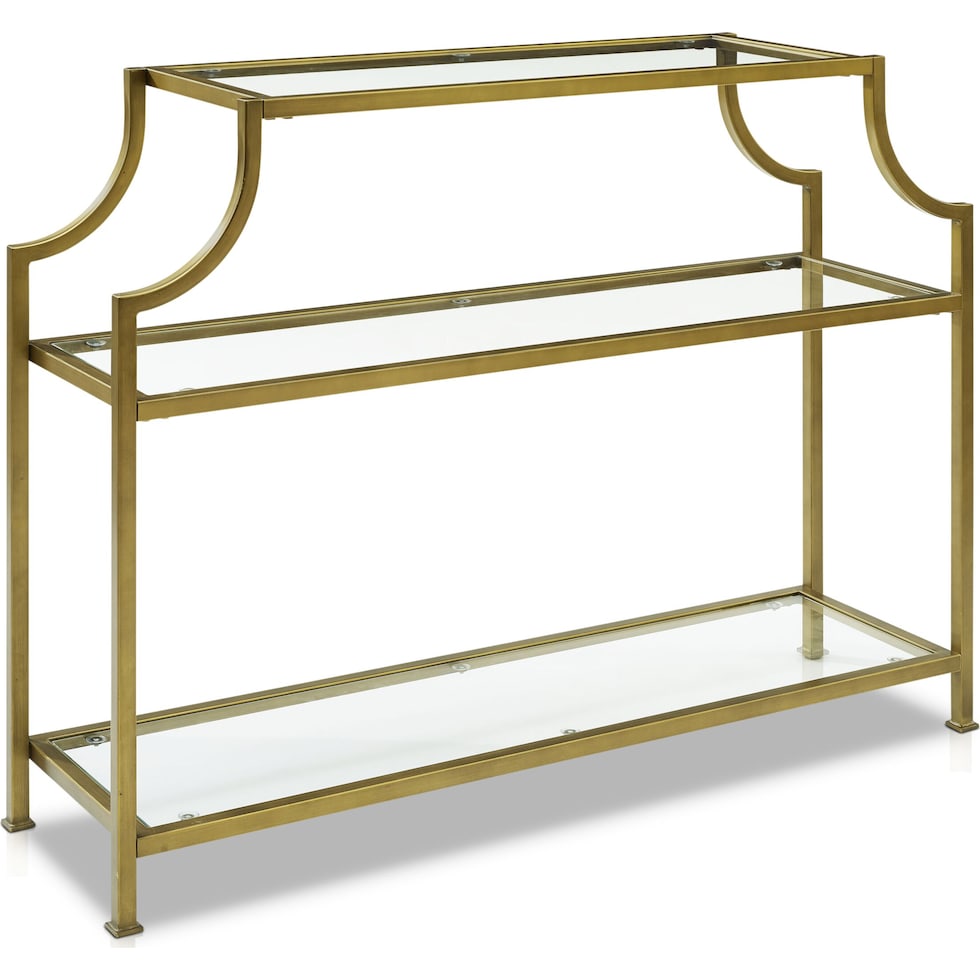 shea gold console table   