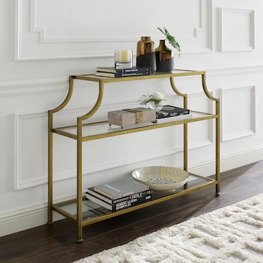 Shea Console Table - Gold