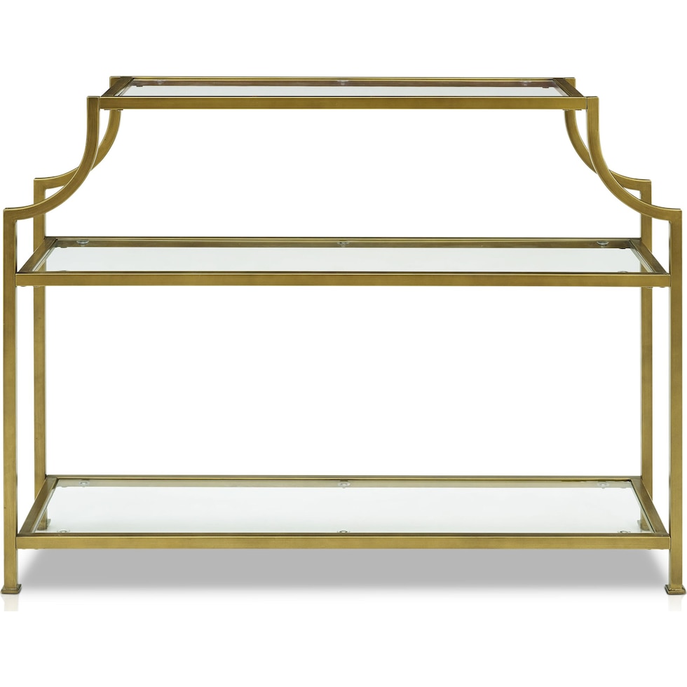 shea gold console table   