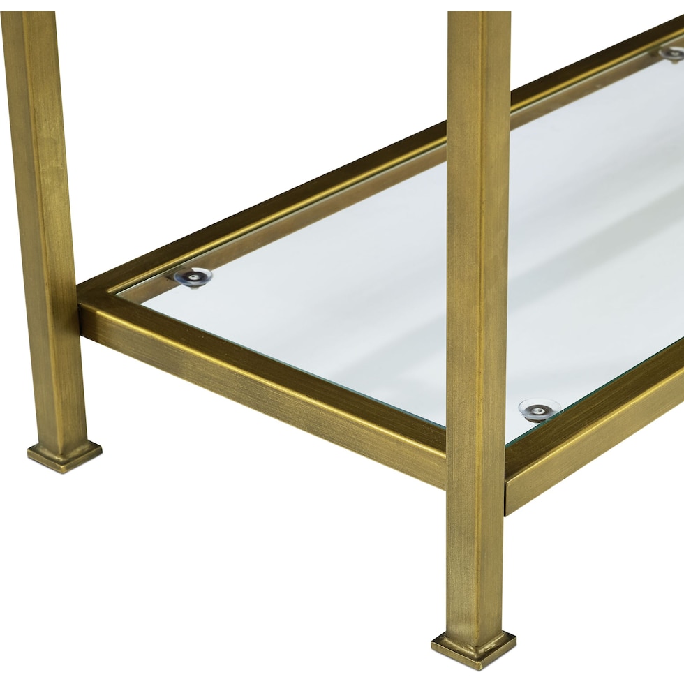 shea gold console table   