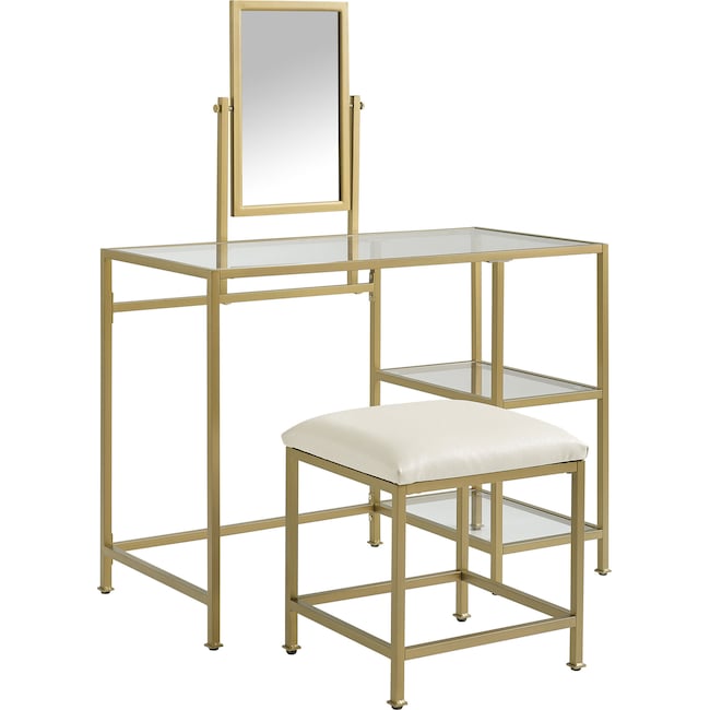 Accent and Occasional Furniture - Shea Vanity and Stool