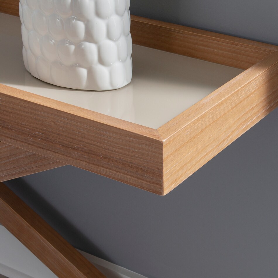 shearwater dark brown console table   