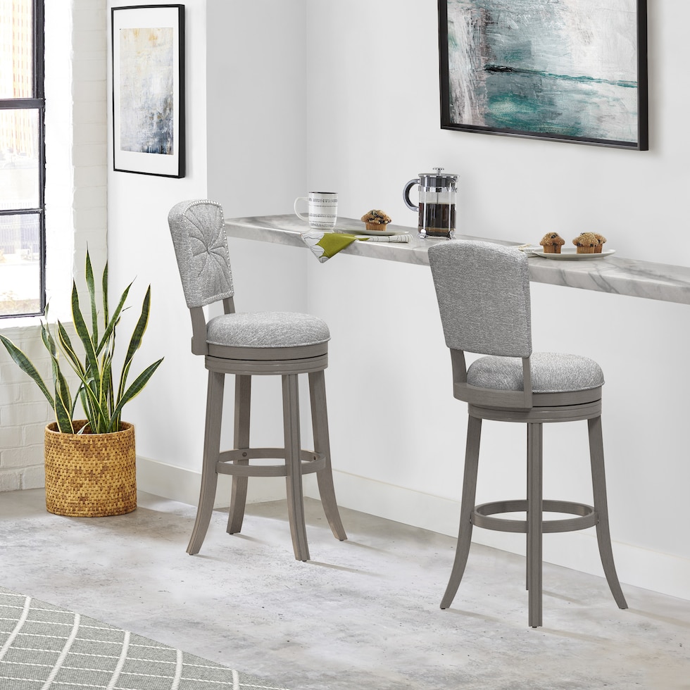 sheila gray bar stool   