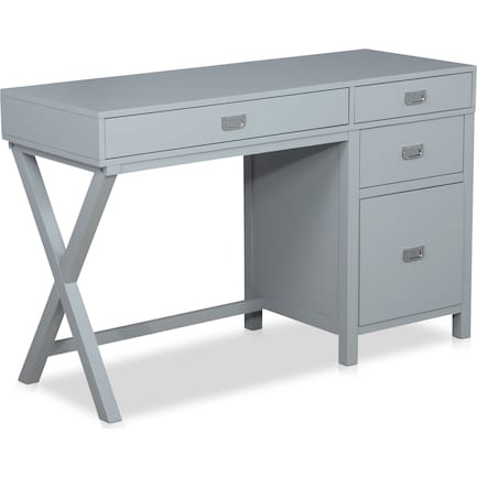 Shelby Storage Desk - Gray