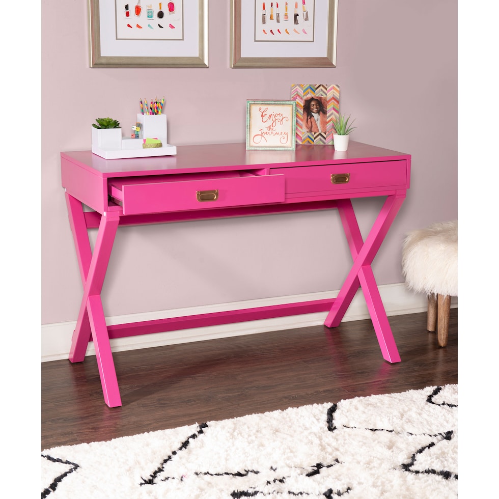 shelby pink desk   