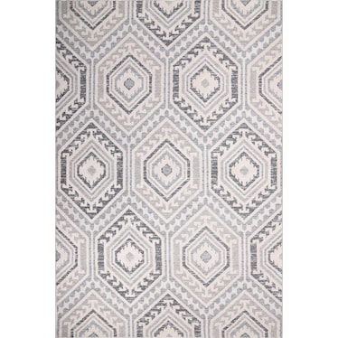 Shelton Area Rug - Cream/Gray
