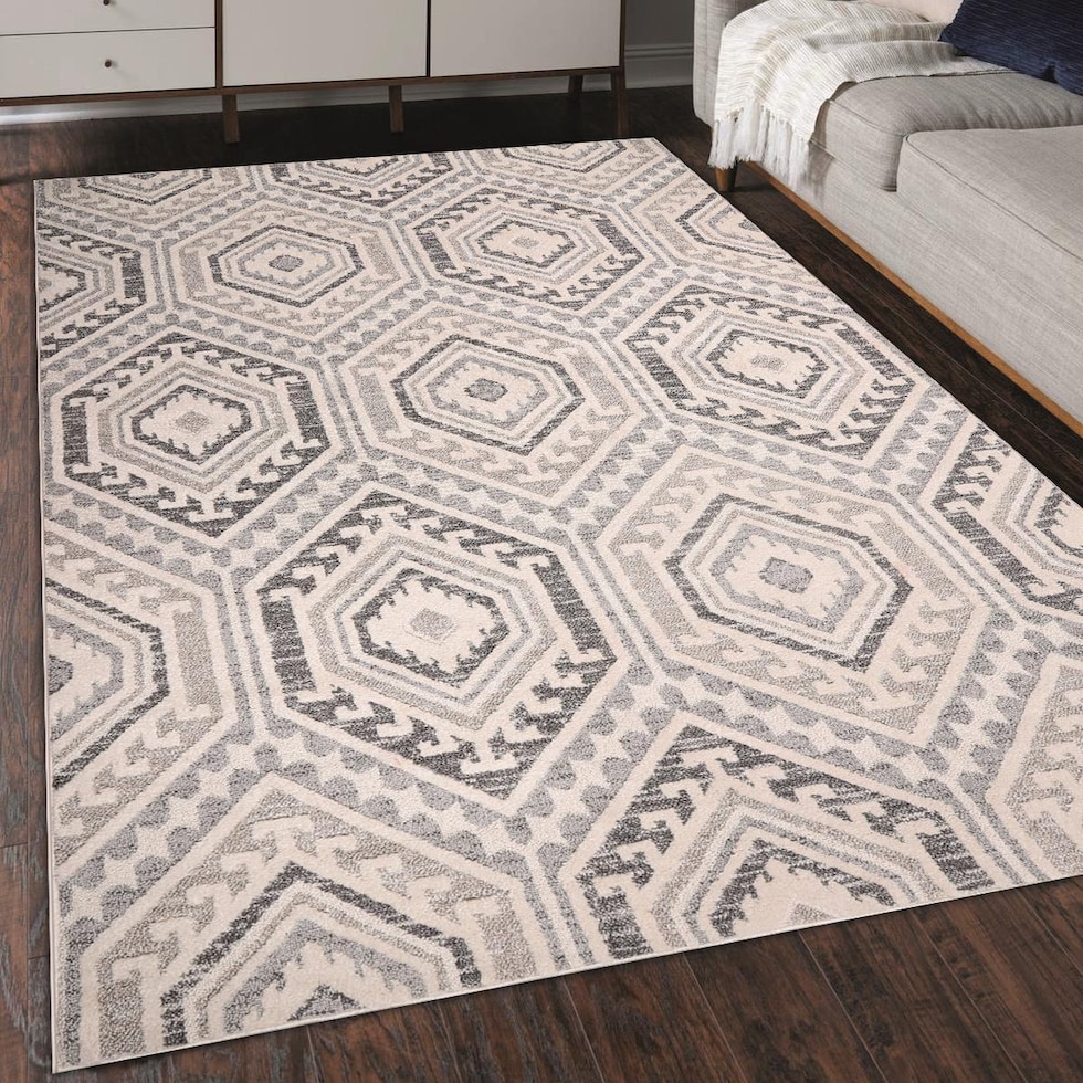 shelton cream gray area rug  x    