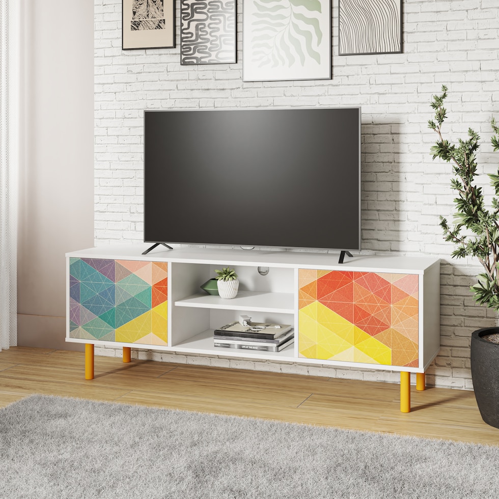 sheri multicolor tv stand   