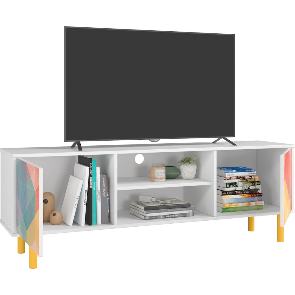 sheri multicolor tv stand   