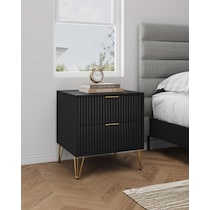 sheridan black nightstand   