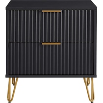 sheridan black nightstand   