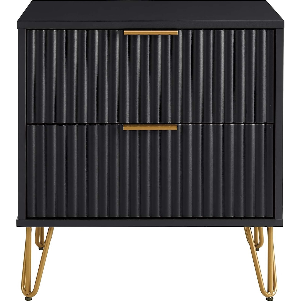 sheridan black nightstand   