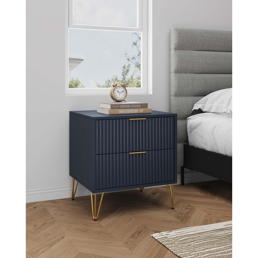 sheridan blue nightstand   